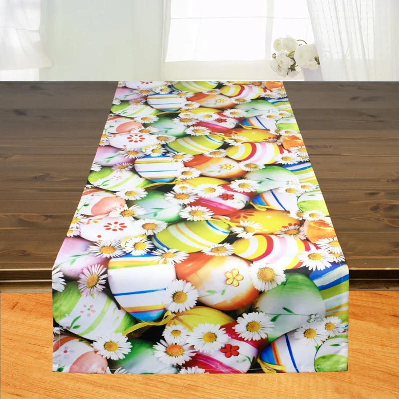 Fischer Fensterbilder Läufer "Ostereier" 40 x 140 cm
