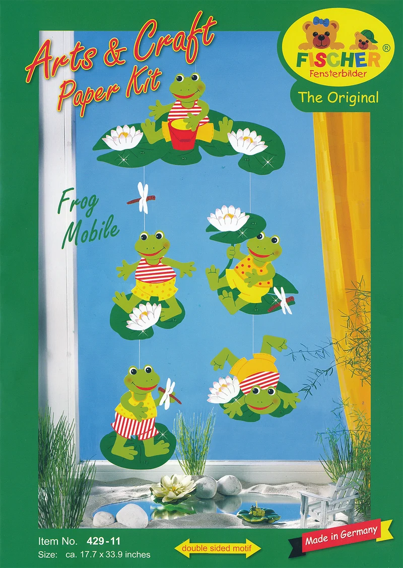 Fischer Fensterbilder Frog Mobile Craft Pack
