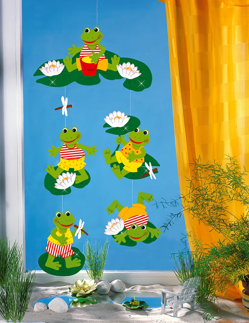 Fischer Fensterbilder Frog Mobile Craft Pack