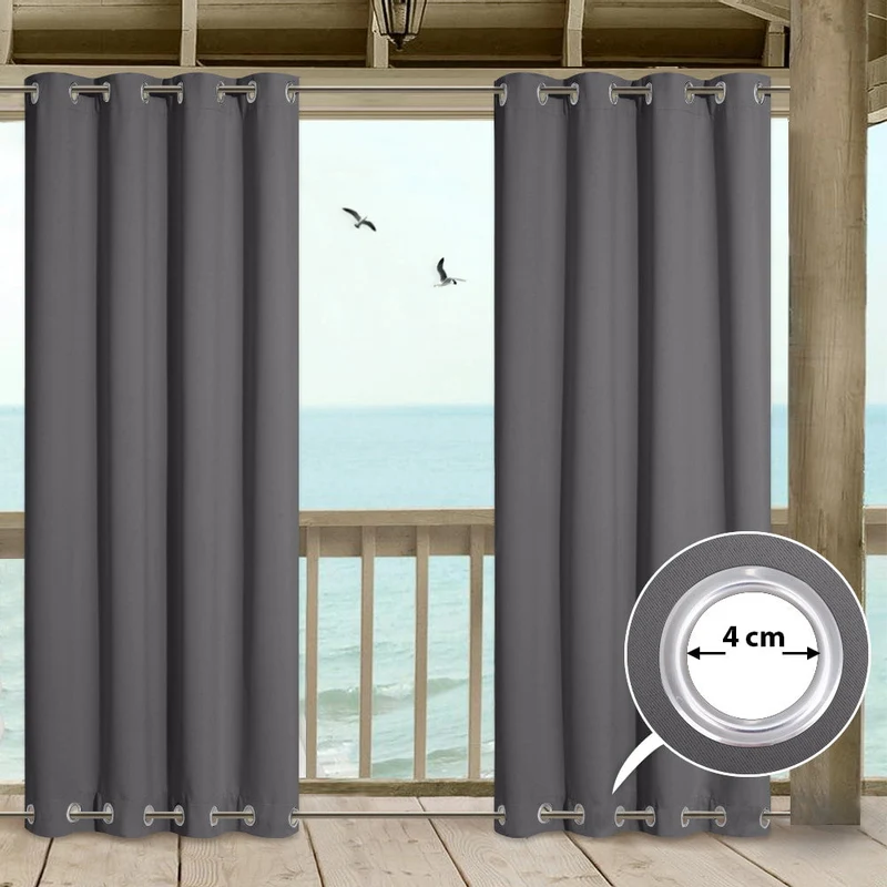 Outdoor Vorhang wasserabweisend für Balkon