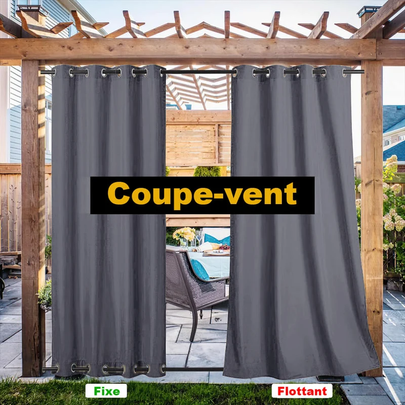 Outdoor Vorhang wasserabweisend für Balkon