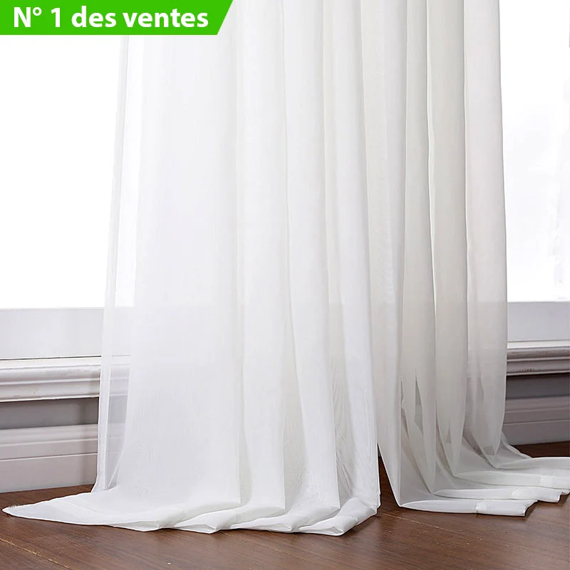 Transparente Gardine in schlichtem Design