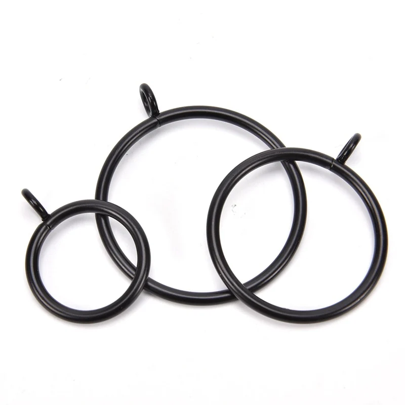 Gardinenringe aus Metall mit Haken