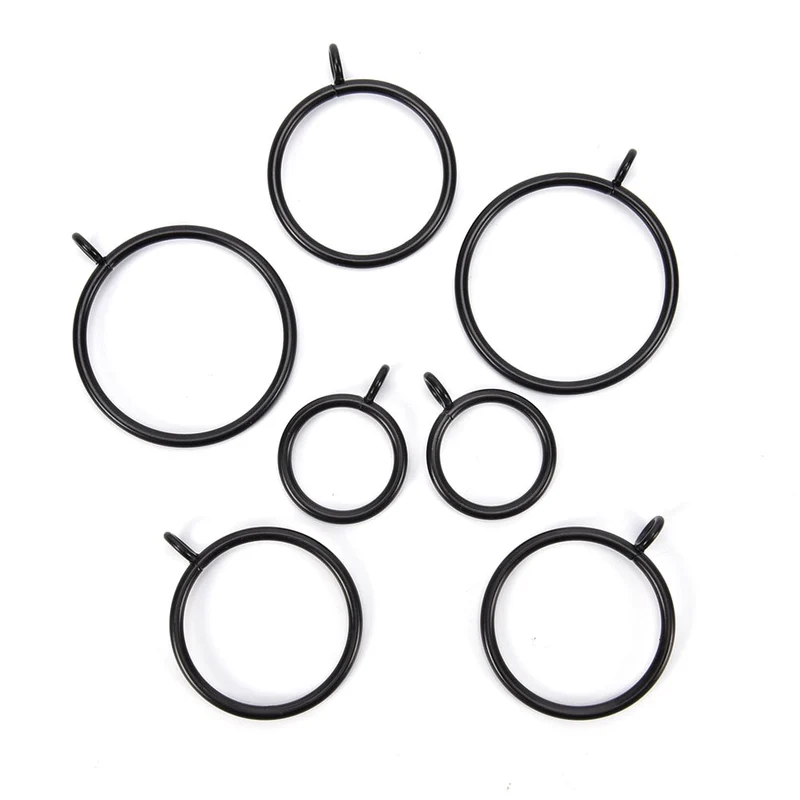 Gardinenringe aus Metall mit Haken