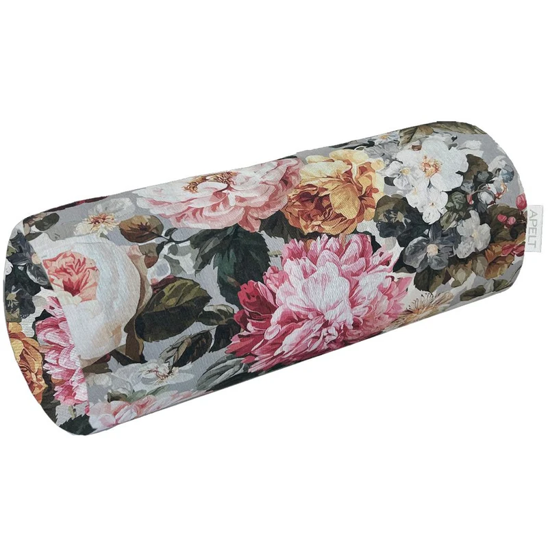 APELT 7405 Kissen Nackenrolle Blumenmotive im englischen Landhausstil