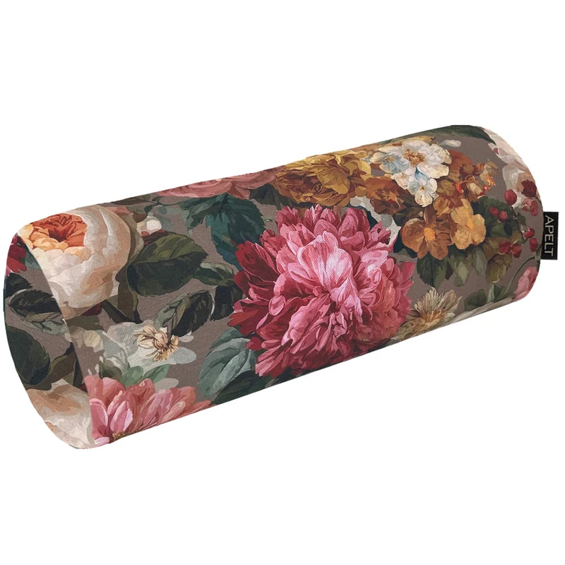 APELT 7405 Kissen Nackenrolle Blumenmotive im englischen Landhausstil