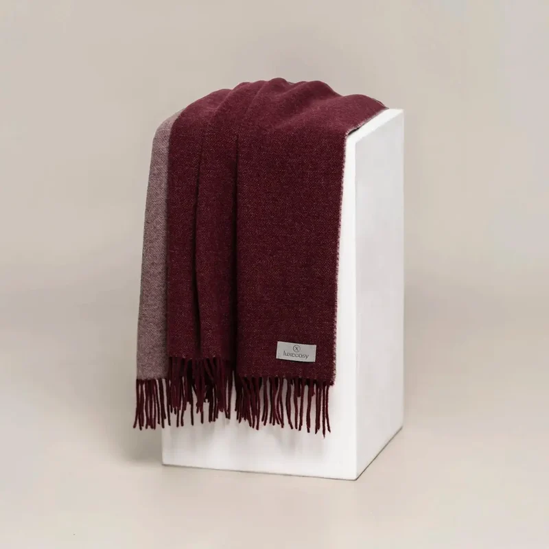 Schafwolle Kaschmir Sofadecke 150x200 cm