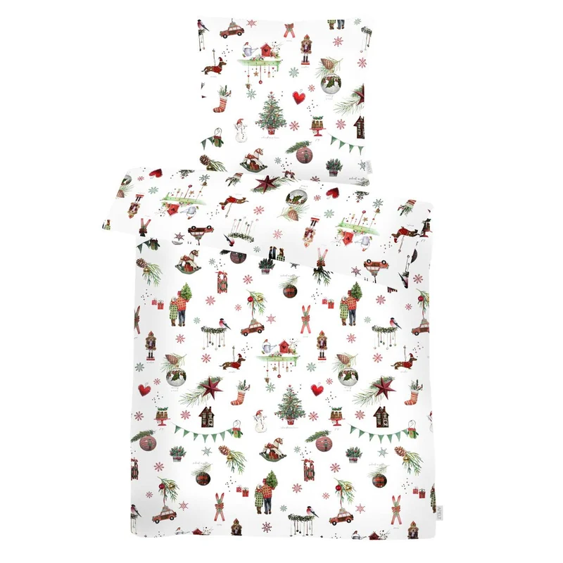 APELT FINN Bettwäsche Baumwoll-Satin Weihnachtsschmuck