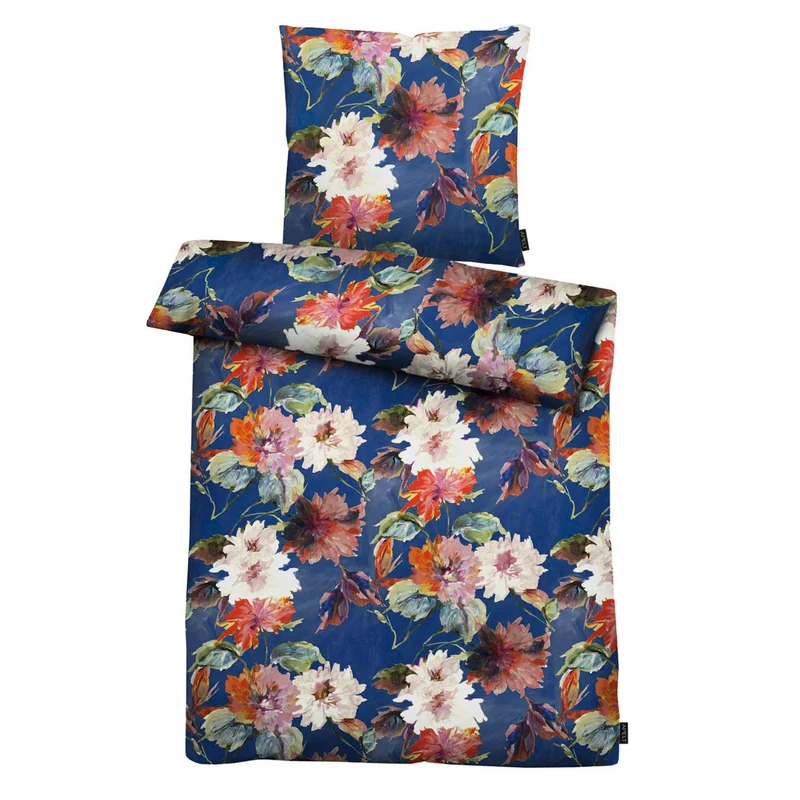 APELT Luna Bettwäsche Baumwoll-Satin Blumen