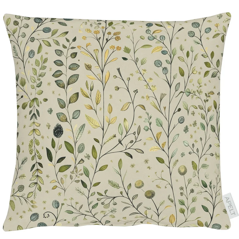 APELT 7400 Kissen Blättermotiv all-over