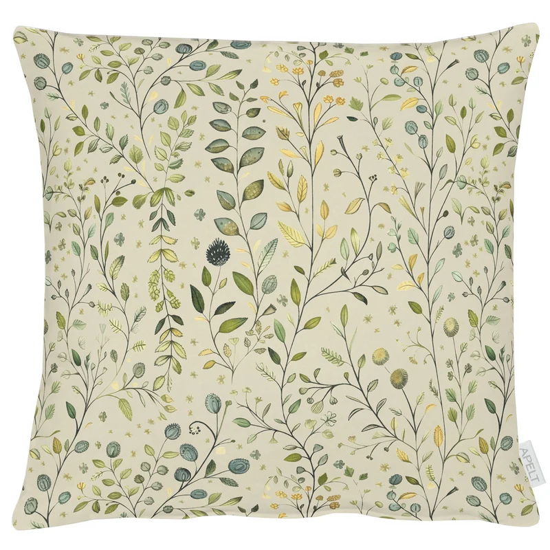 APELT 7400 Kissen Blättermotiv all-over
