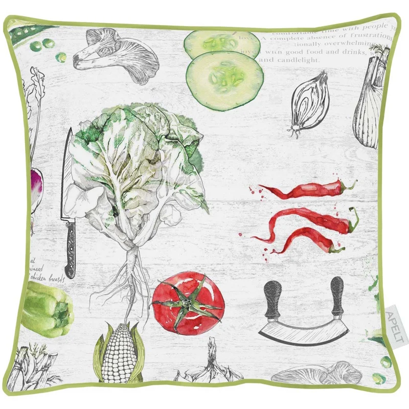 APELT 3977 Kissenbezug Gemüsemotiv happy BBQ