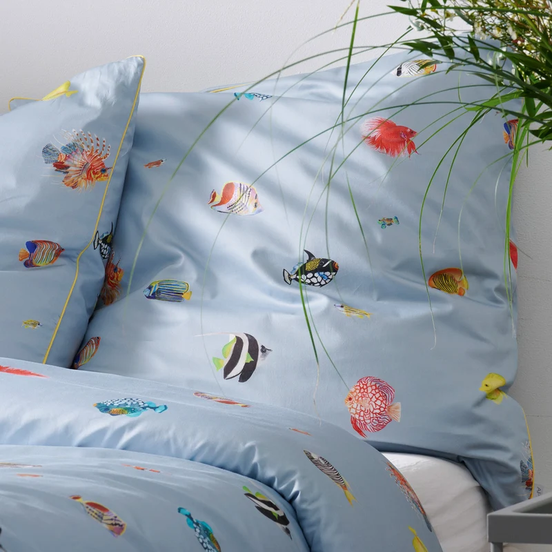 APELT Fidshi Bettwäsche Baumwoll-Satin Südsee Fische