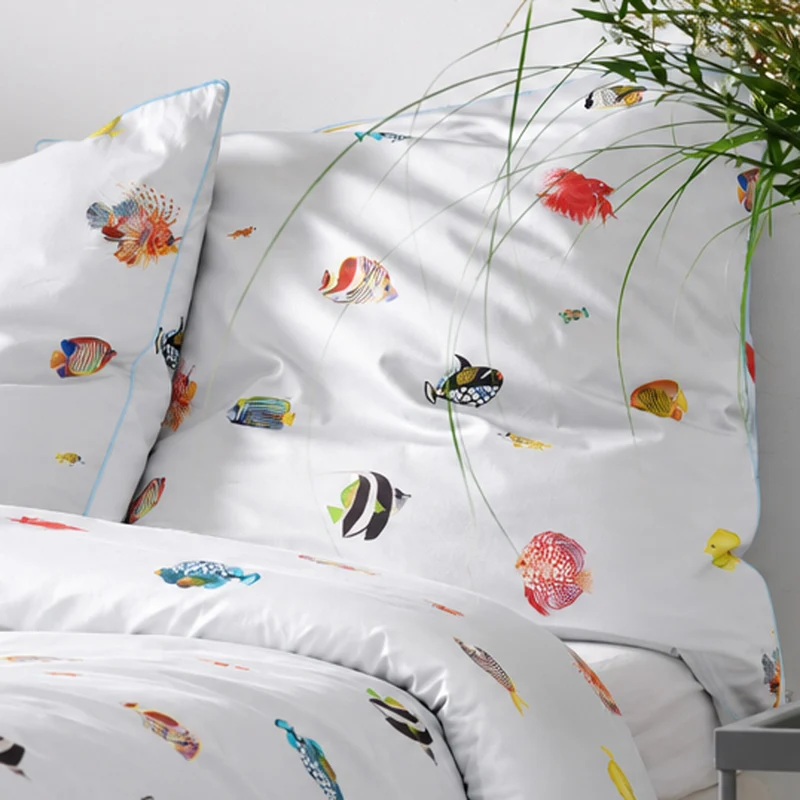 APELT Fidshi Bettwäsche Baumwoll-Satin Südsee Fische