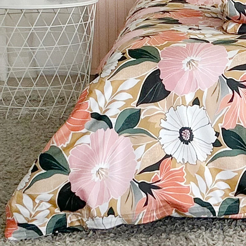 APELT Smilla Bettwäsche Baumwoll-Satin Skandinavische Blüten Scandi-style