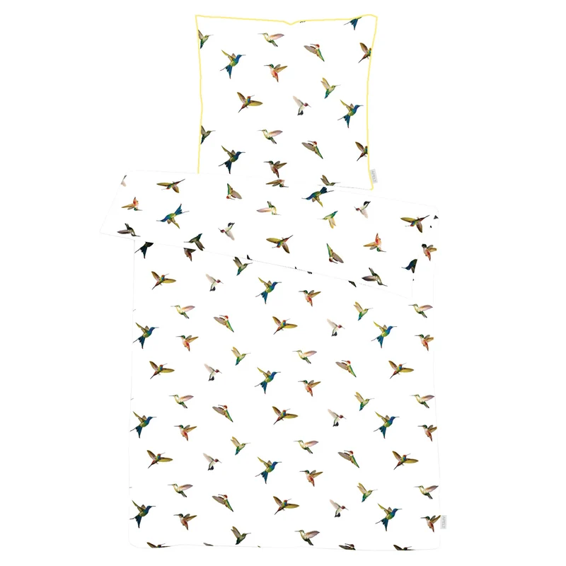 APELT Kolibri Bettwäsche Baumwoll-Satin Kolibri bunte Vögel