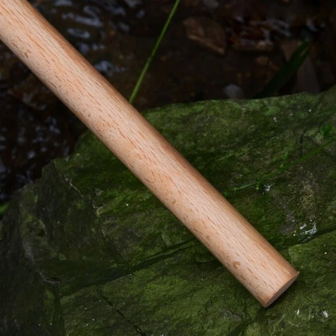 Gardinenstange aus Holz Natur