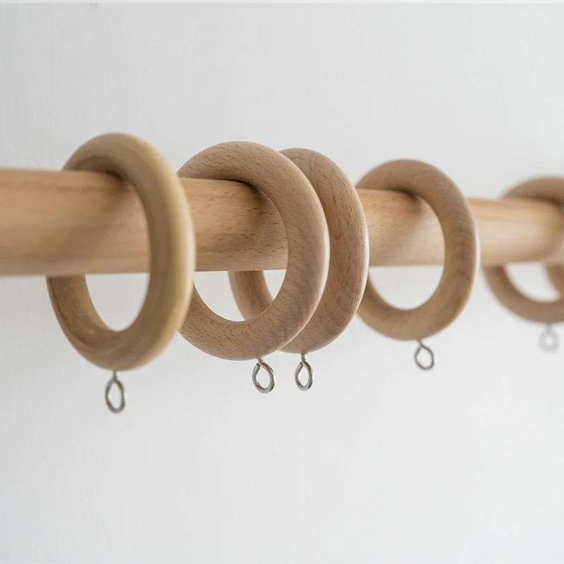 Gardinenstange aus Holz Natur