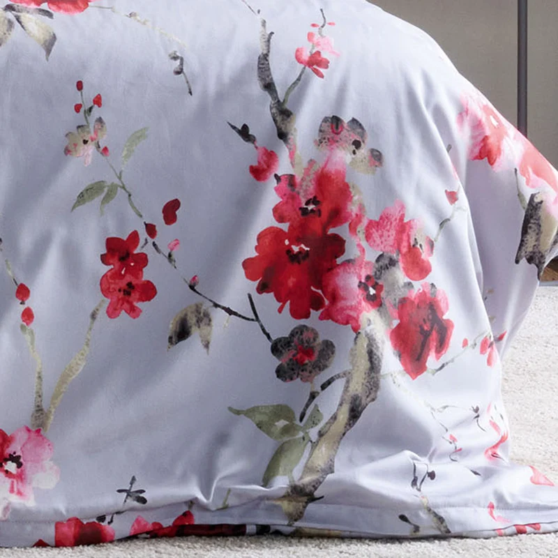 APELT Hanami Bettwäsche Baumwoll-Satin Blütenzweige