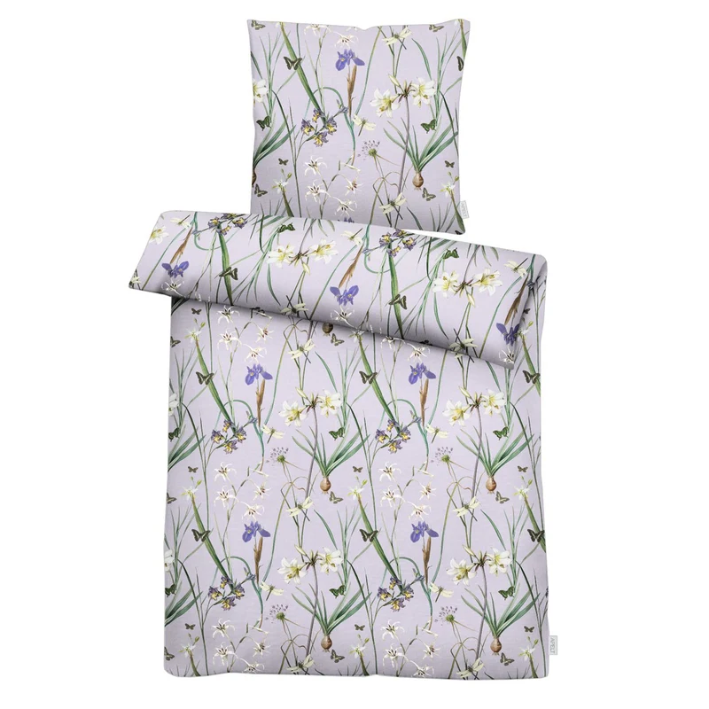 APELT Milly Bettwäsche Baumwoll-Satin Frühjahrsblüten Motiv