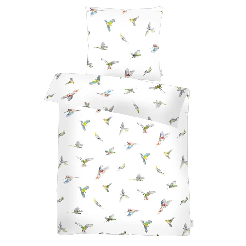 APELT Lola Bettwäsche Baumwoll-Satin Papagei als all over