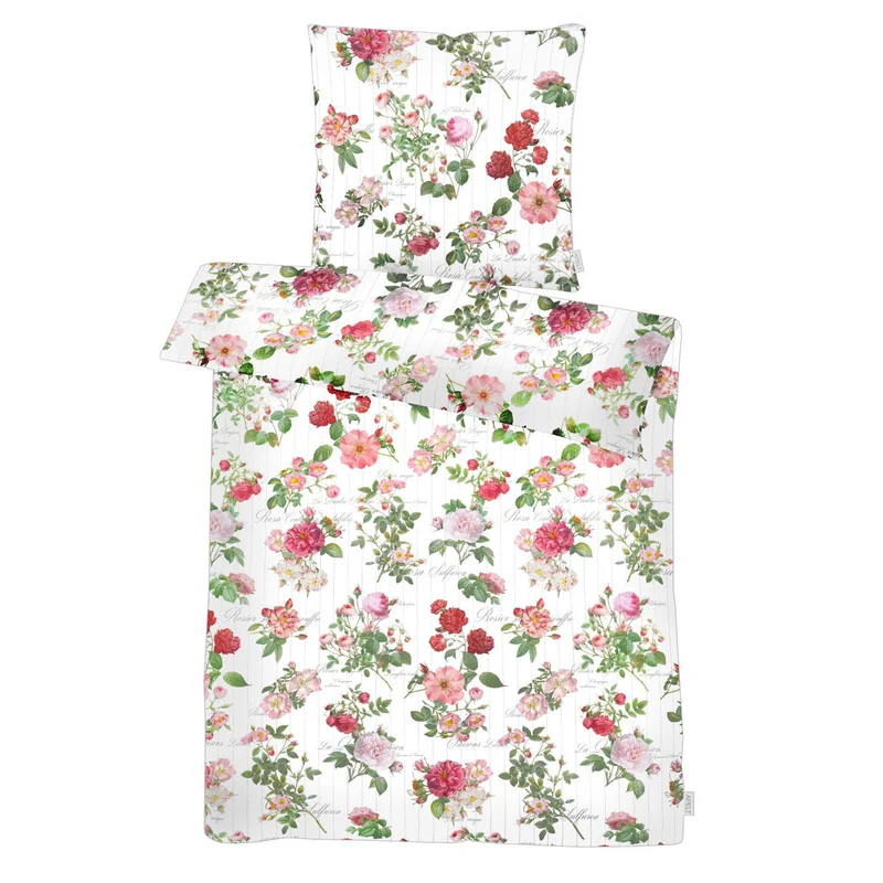 APELT Laura Bettwäsche Baumwoll-Satin Rosen all over