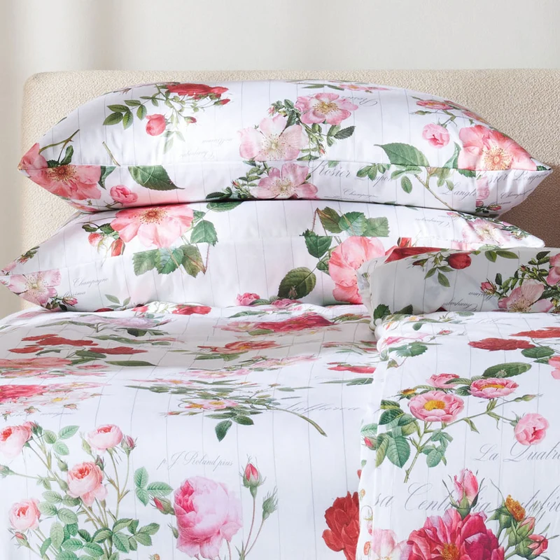 APELT Laura Bettwäsche Baumwoll-Satin Rosen all over