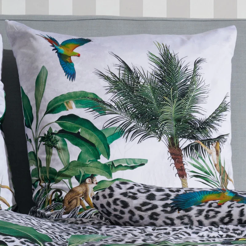 APELT Jungle Bettwäsche Baumwoll-Satin Dschungel und Tiere