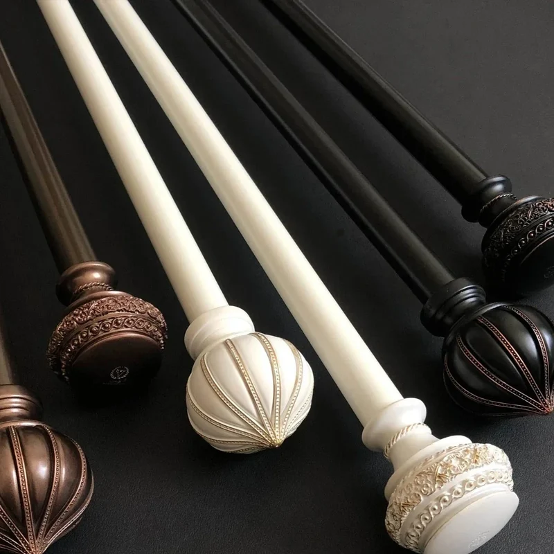 Gardinenstange im Vintage-Stil schwarz