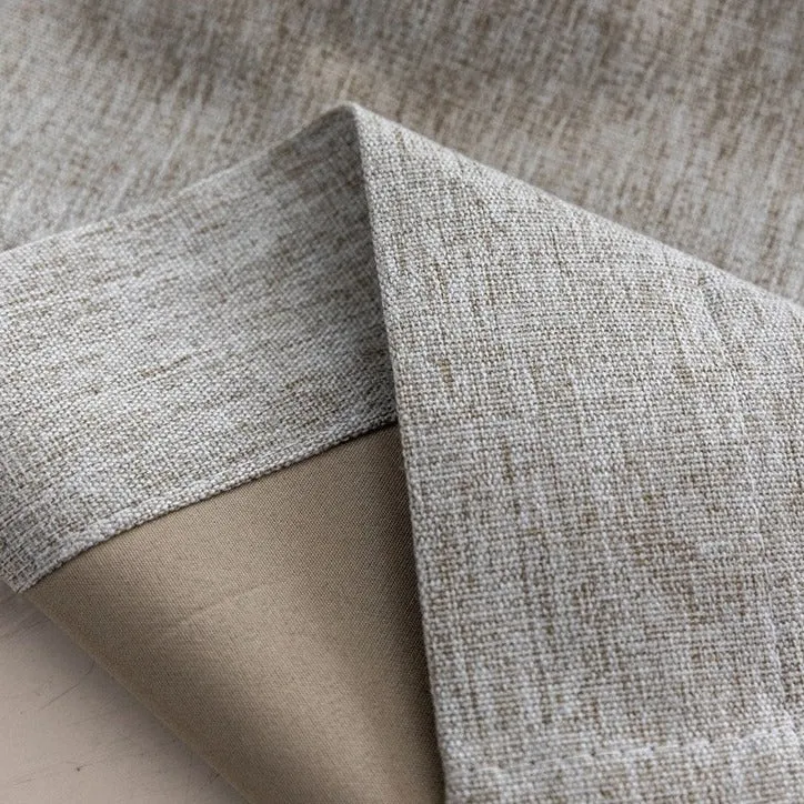 Verdunkelungsvorhang Leinenoptik in Beige