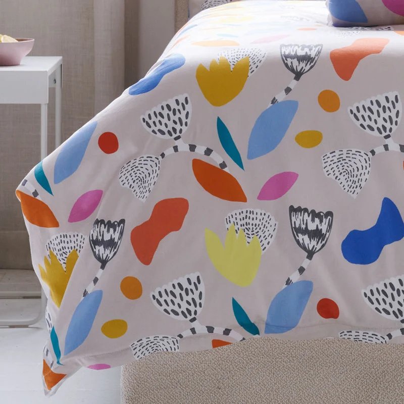 APELT Lucy Bettwäsche Baumwoll-Satin grafisches all-over
