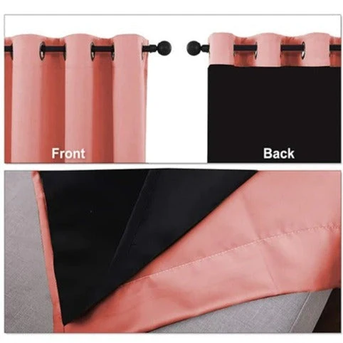 Thermo Verdunkelungsvorhang in Rosa