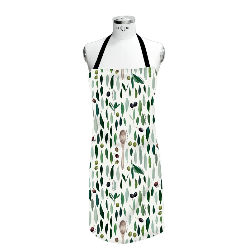 APELT 7007 Schürze Olivendesign all-over