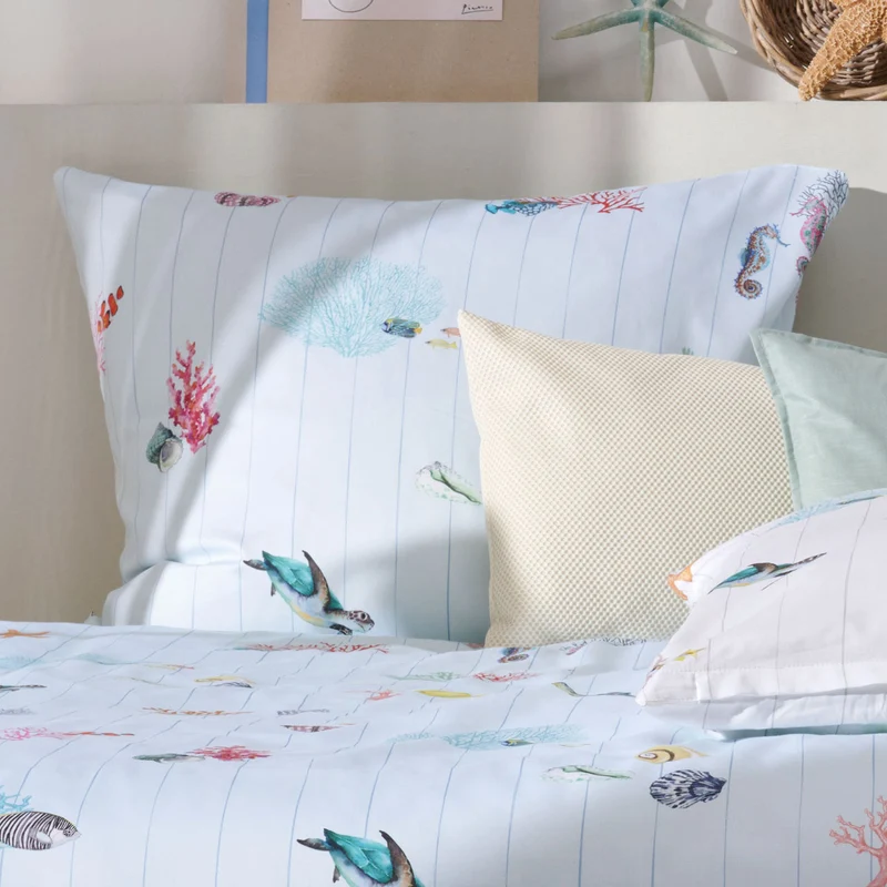 APELT Reef Bettwäsche Baumwoll-Satin Meer und seine Bewohner