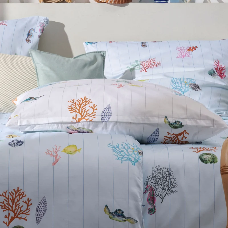 APELT Reef Bettwäsche Baumwoll-Satin Meer und seine Bewohner