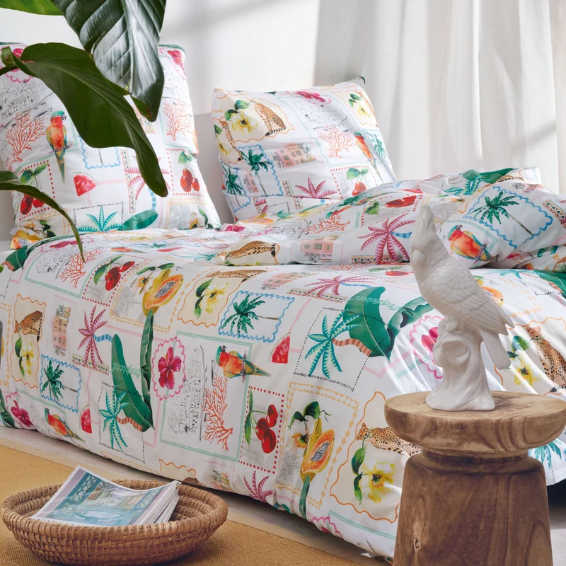 APELT Bahia Bettwäsche Baumwoll-Satin Patch mit karibischem Flair