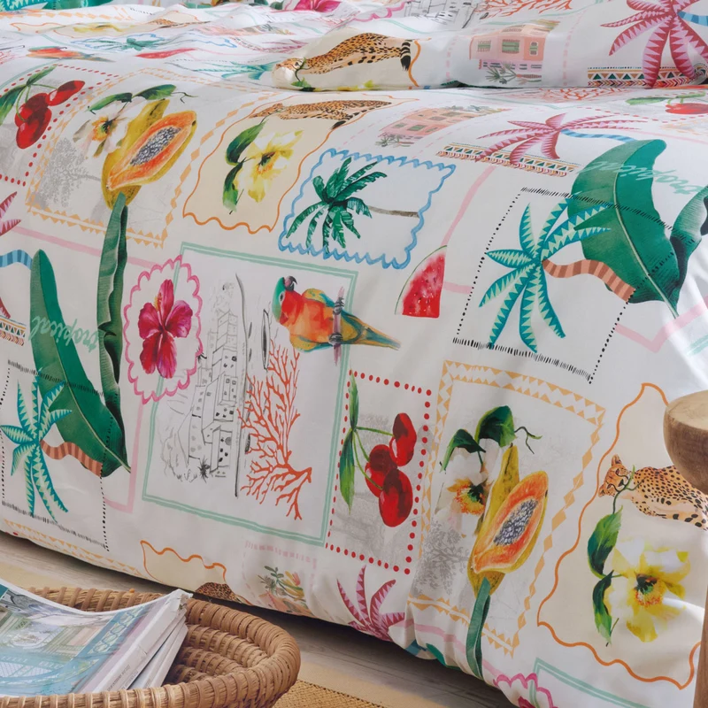 APELT Bahia Bettwäsche Baumwoll-Satin Patch mit karibischem Flair