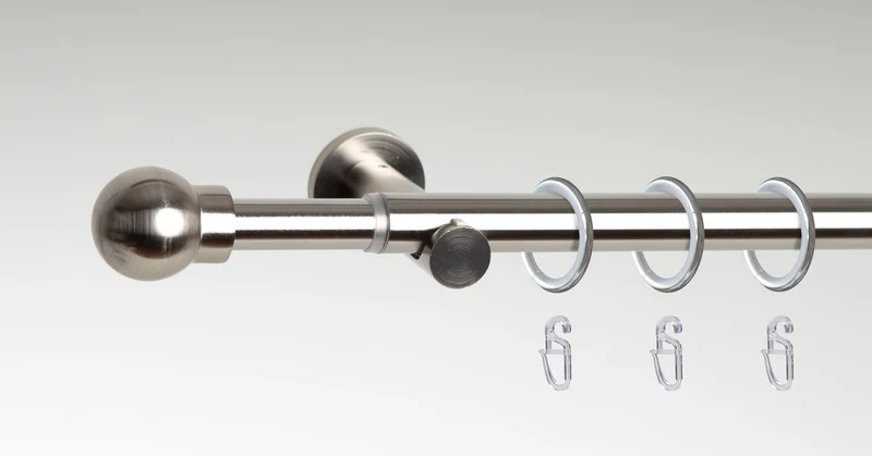 ourdeco® Fertiggarnitur Kugel Set | ausziehbar | Ø 16/19 mm | verschiedene Größen und Farben