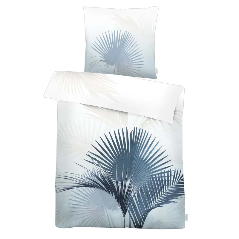 APELT Santino Bettwäsche Baumwoll-Satin Palmblätter