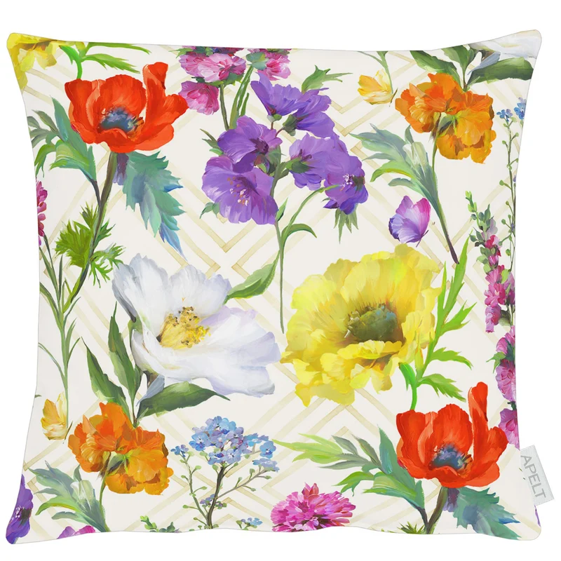 APELT 7001 Kissenbezug Sommerblumen all-over