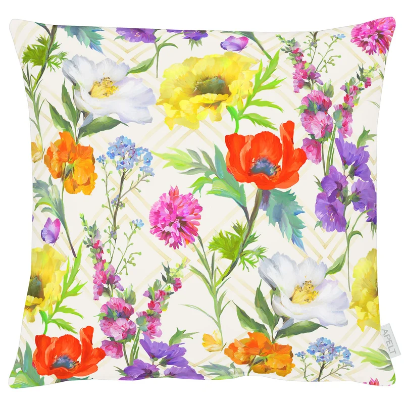 APELT 7001 Kissenbezug Sommerblumen all-over