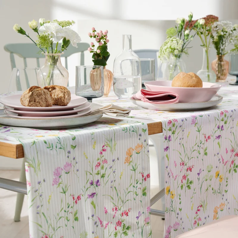 APELT 3105 Kissenbezug Frühjahrsblüten-Motiv
