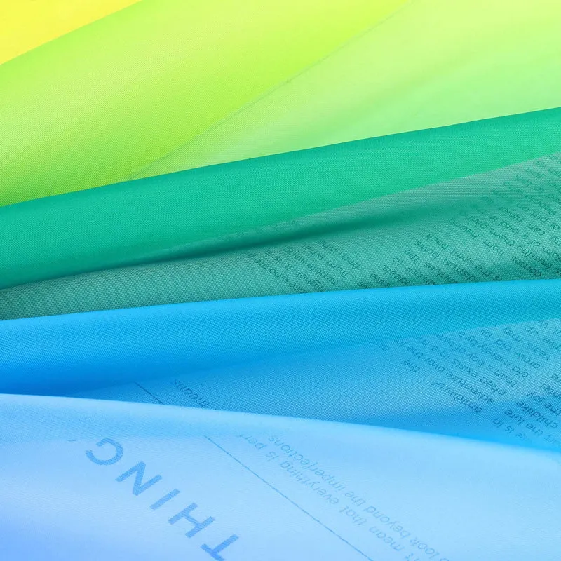 Voilevorhang in Regenbogenfarben