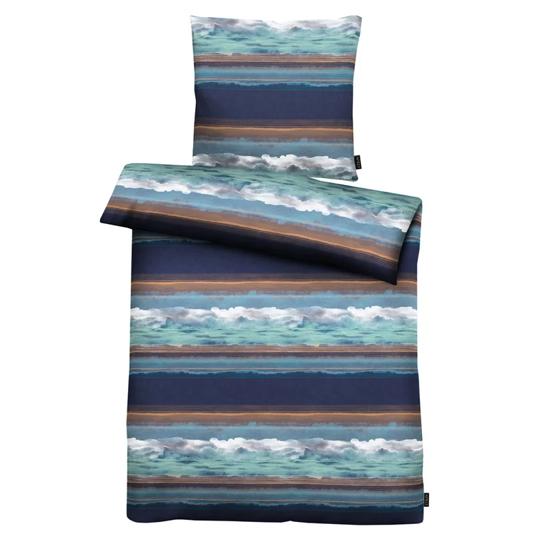 APELT Dream Bettwäsche Baumwoll-Satin Träumerische Wolkenbilder