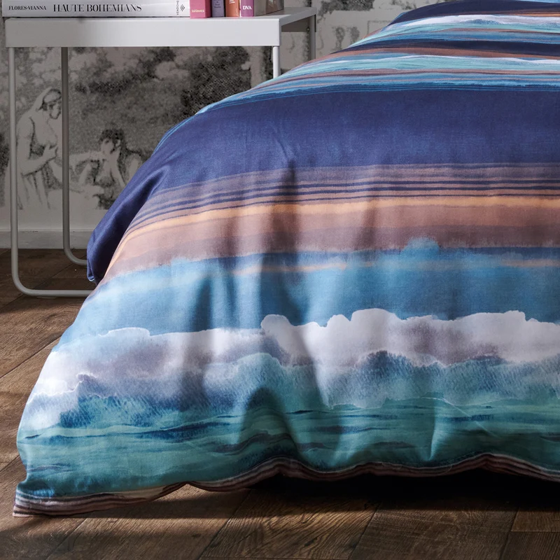 APELT Dream Bettwäsche Baumwoll-Satin Träumerische Wolkenbilder