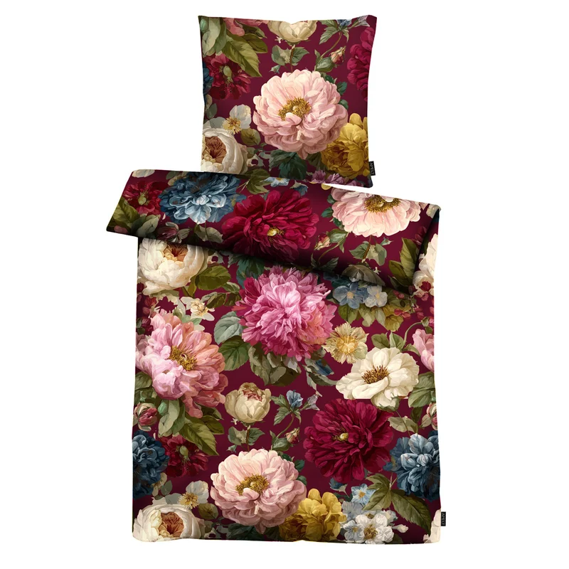 APELT Daphne Bettwäsche Baumwoll-Satin englische Rosen