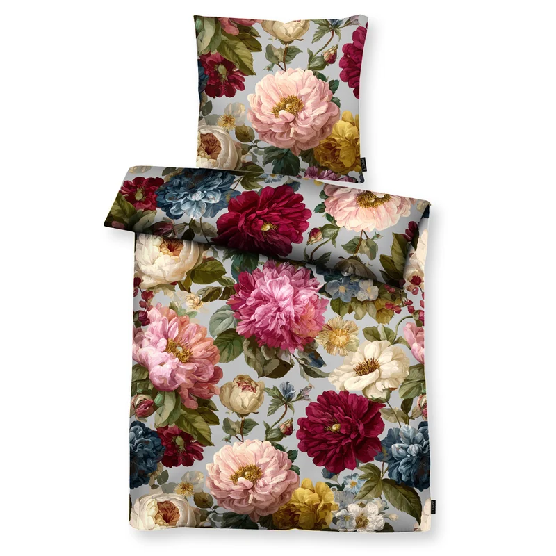 APELT Daphne Bettwäsche Baumwoll-Satin englische Rosen