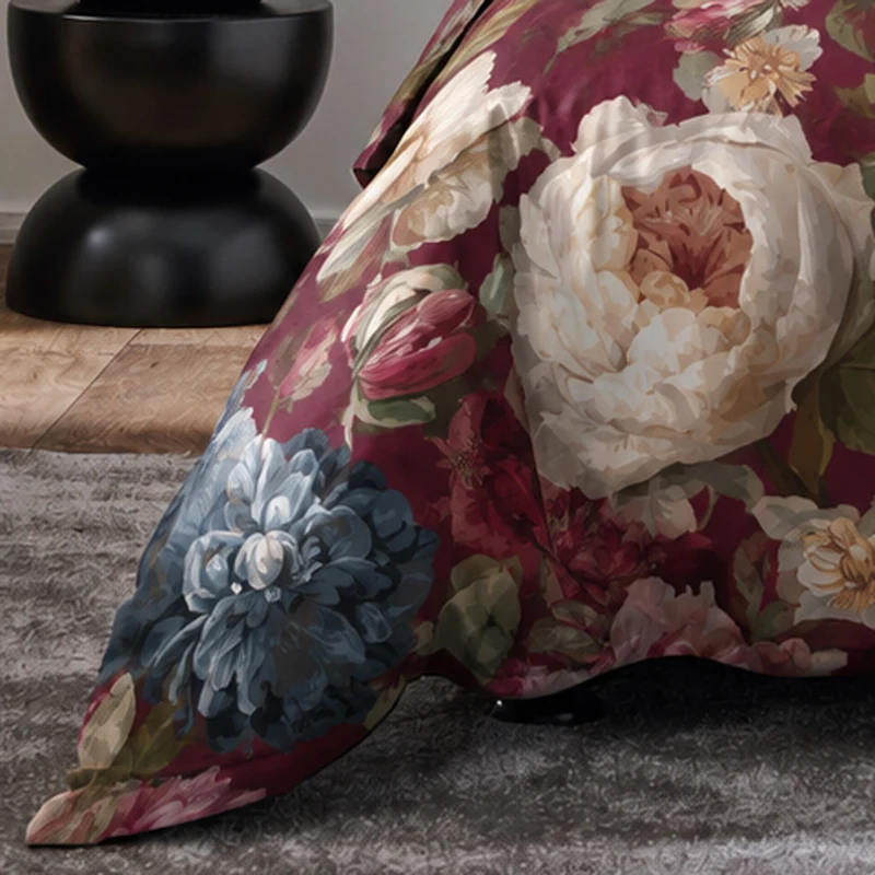 APELT Daphne Bettwäsche Baumwoll-Satin englische Rosen