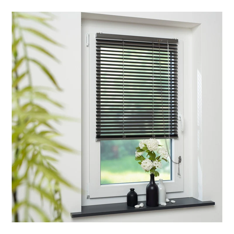 ourdeco® Aluminium-Jalousie | Lamelle 25 mm | verschiedene Größen | champagner, graphite