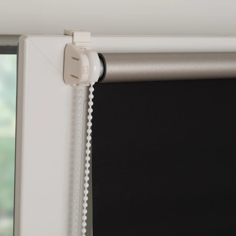 ourdeco® Klemmfix-Rollo | verdunkelnd | Thermo-Beschichtung | ohne Bohren | verschiedene Farben und Größen